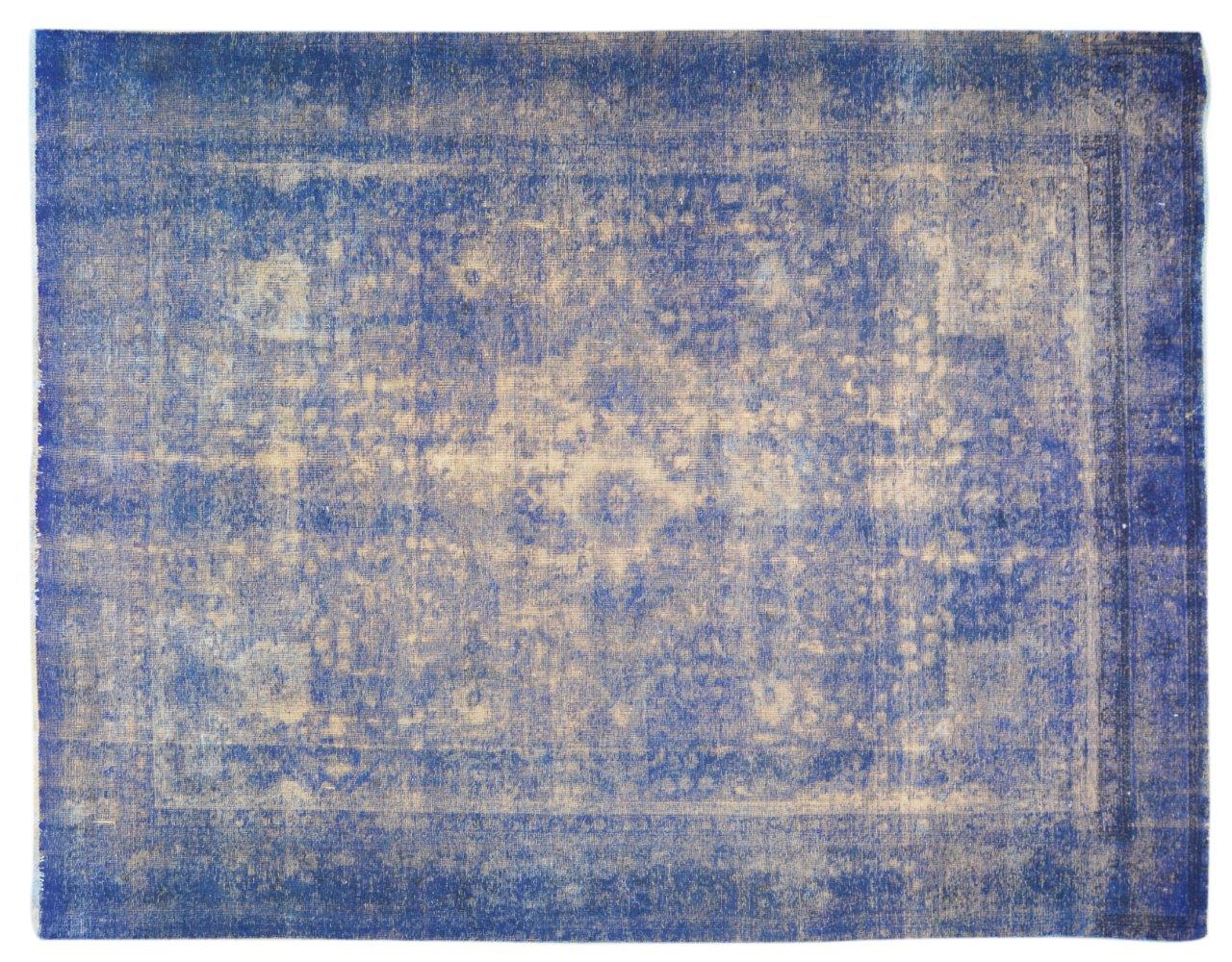 Vintage Persian Tabriz Overdyed