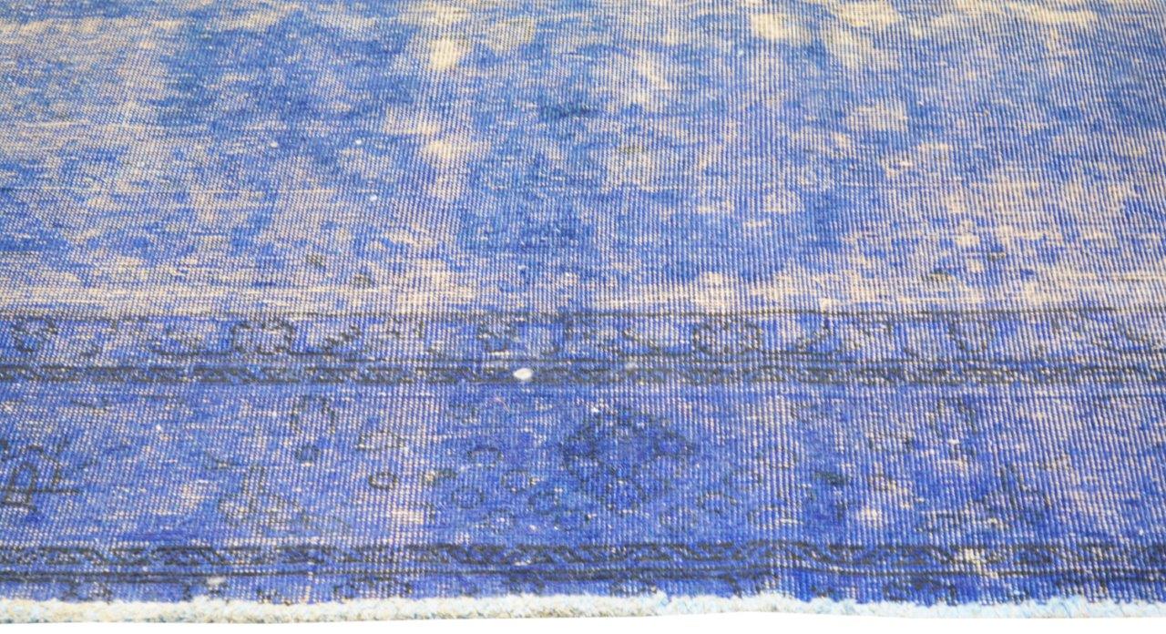 Vintage Persian Tabriz Overdyed