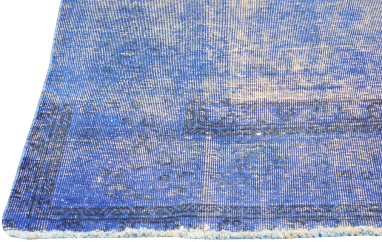 Vintage Persian Tabriz Overdyed